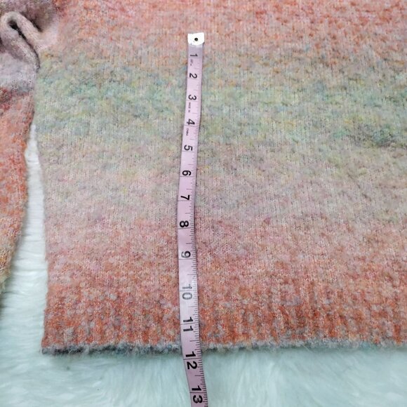 RVCA Dream Cycle Ombre Striped Knit Womens Medium Turtleneck Sweater Multicolor - Picture 10 of 13